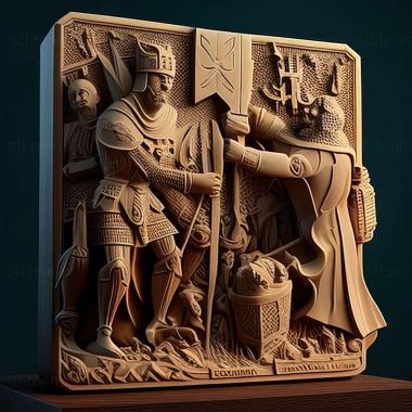 3D модель Игра Рыцари пера и бумаги 1 издание (STL)